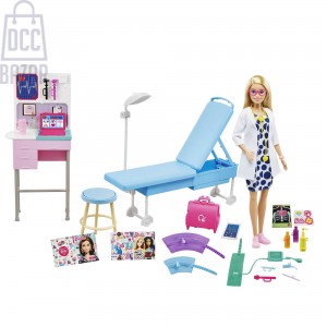 Barbie GWV01 Medical Doctor Doll & Playset
