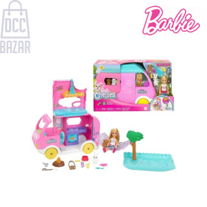 Barbie HNH90 Chelsea 2-In-1 Camper Playset 