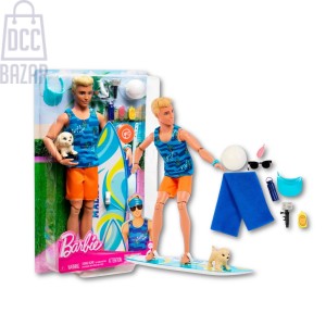 Barbie® HPT50 Ken Totally Beachin' Surf Set