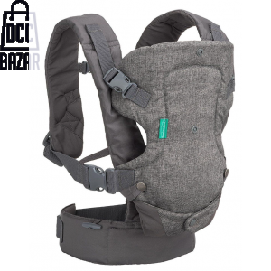 Infantino Flip Advanced 4-in-1 Convertible Baby Carrier - Gray Newborn to Toddler