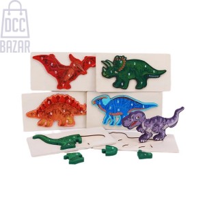 Chunky Wooden Diplodocus Dinosaur Jigsaw Puzzle for Toddlers