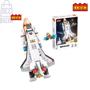 COGO 404 Piece ABS Space Construction Set - DIY Satellite Building Blocks for Kids