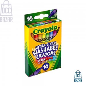 Crayola Washable Ultra Clean Crayons Assorted Colors Children Painting Drawing Crayons Set Non-Toxic Oil Pastels 16/24/48 Pack