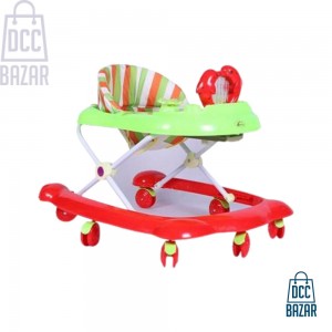 Dolphin Baby Walker - Red and Green