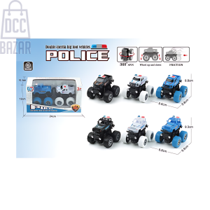 Double Inertia Police Car with 360-Degree Spin
