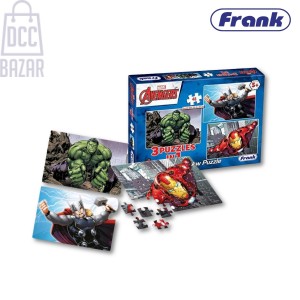 Frank 11312 Marvel Avengers 3×48 Pieces Puzzle