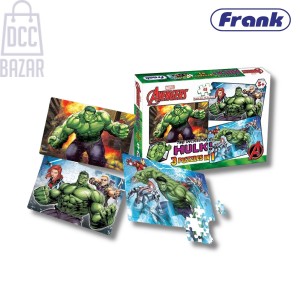 Frank 90156 Marvel The Incredible Hulk 3in1 Puzzle