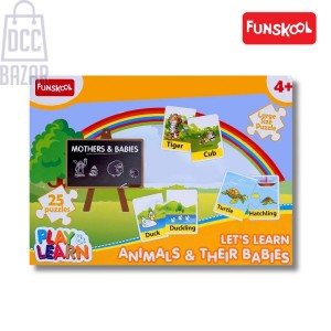 Funskool Let’s Learn Animals & their Babies Puzzle