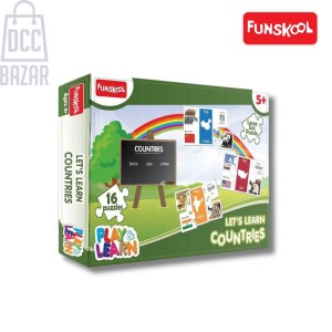 Funskool Let's Learn Countries Puzzle | Ages 4+ | Educational Toy