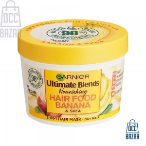 Garnier Ultimate Blends Hair Food Banana 3-In-1, Nourishing Hair Mask- 390ml