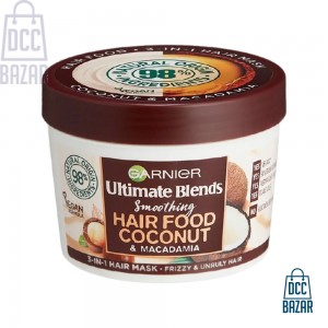 Garnier Ultimate Blends Hair Food Coconut 3-In-1 Smoothing Hair Mask- 390ml