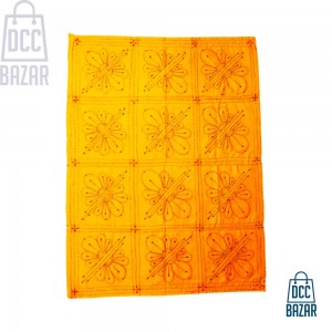 Hand Made Baby Nokshi Katha In Lemon Color