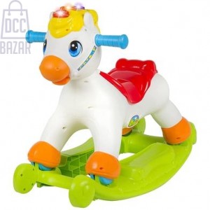 Hola 2-in-1 Musical Rocking Pony Grow & Giggle! Ride-On Fun for Toddlers (1-4 Years)