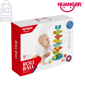 Huanger HE0293: Stack, Roll & Learn! Interactive Tower with Colorful Balls (14 pcs)