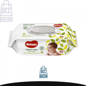 Huggies Clean Care Baby Wipes- 80Pcs