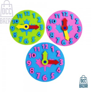 Teaching Kindergarten Manual Diy Eva Clock Early Learning Education Baby Kids Toys Montessori Teaching Aids Math Toys