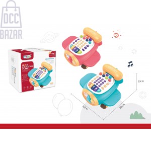 Baby Learning Phone with Sliding Airplane Educational Toy with Lights and Sounds