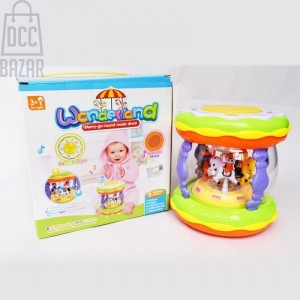 Interactive Musical Merry-Go-Round Drum with Lights and Stories
