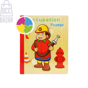 Mini Firefighter Puzzle Board - Educational Toy for Kids