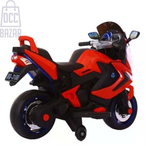 Red Kids Electric Trike Motorcycle with Lights, Music, and USB - BQ3188 
