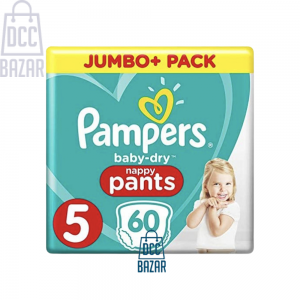 Pampers Baby-Dry Pants Size-5 (60 Nappies) Weight:12-17kg