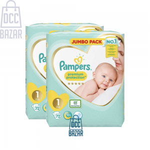 Pampers Premium Protection Size-1 (72 Nappies) Weight:2-5kg