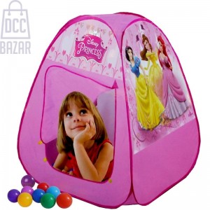 Pop Up Mega Mansion Crown Play Tent With 50 Soft Flex Balls