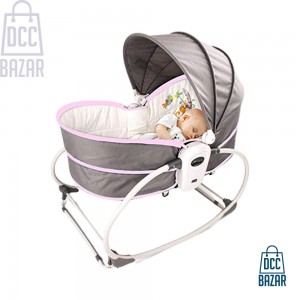 Premium 5 In 1 Newborn Baby Rocker Bassinet Bouncer