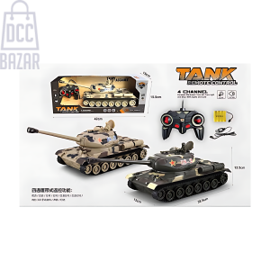 RC Russia IS-2 Tank - Lights, Sound, 4-Way Control, Realistic Model