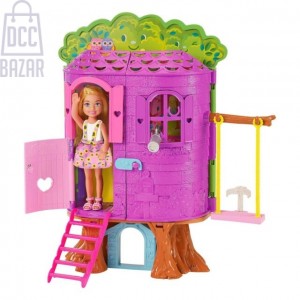 Barbie HPL70 Chelsea Doll and Treehouse Playset with Pet