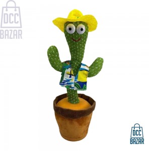 TALKING AND DANCING CACTUS PLUSH TOYS HOME & OFFICE DECORATION SHOW PIECES 120 SONGS & RECHARGEABLE