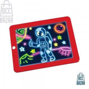 D Magic Drawing Pad LED Light Luminous Board Intellectual Developmen Toy Children Painting Learning Tool Educational Toys
