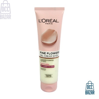 L'Oreal Fine Flowers Gel Cream Wash For Dry & Sensitive Skin - 150ml