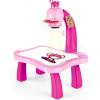 Kids Projector Drawing Table - Learning Art Toy with Projector & Projector Slides - Ages 3-8 (Pink)