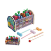 8-in-1 Wooden Dinosaur Whack-a-Mole Toy - Educational Hammering, Clock Learning, Fine Motor Skills.