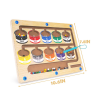 Montessori Magnetic Color and Number Maze - Wooden Learning Toy for Toddlers