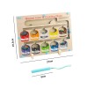 Montessori Magnetic Maze & Color Sorting Toy with Counting Board - Develops Fine Motor Skills & Color Recognition