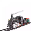 Realistic Smoke Train Toy Set with Lights and Sounds for Kids