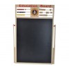 2-in-1 Wooden Learning Board for Kids Whiteboard, Chalkboard, & Abacus