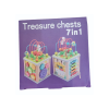 Sturdy Wooden Triple Wall 7 Ply Treasure Chest Toy - Kids' Imaginative Play