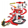 2-in-1 Convertible Dinosaur Park & Car Parking Lot Building Toy Set with Play Vehicles!