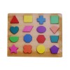 Wooden 3D Geometric Shape Sorting Board Montessori Toy for Early Learning (Ages 18 Months+)