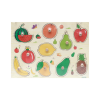 Wooden Multicolor Fruit Board - Educational Toy for Toddlers, Fine Motor Skills