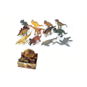 12 Pack Realistic 5 Inch Dinosaur Figures - PVC Animal Model Toy Set