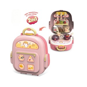 2-in-1 Convertible Backpack Play Kitchen Set: Spark Creativity & Learning Through Play!
