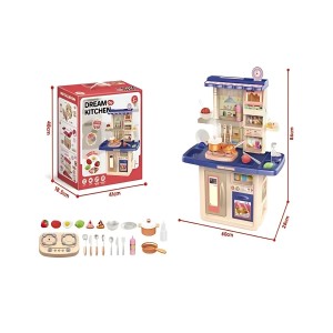 2-in-1 Play Kitchen & Carry Case! Light Up Stove, Spray Function & Realistic Sounds - Ages 3+