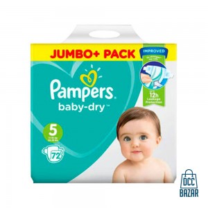 Pampers Baby Dry 5 Jumbo Belt 11 – 16 kg 72 pcs (UK)