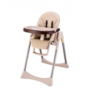 IVOLIA champagne free easy infant installed wholesale plastic baby dining chair adjustable high chair folding chair