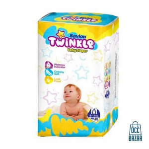 Savlon Twinkle Baby Belt Diaper M 6-11kg 40pcs