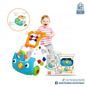 Dporticus 3-in-1 Baby Sit to Stand Interactive Learning Walkers for Babies with